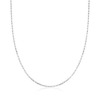 Ross-Simons | Ross-Simons 14kt White Gold Paper Clip Link Necklace,商家Premium Outlets,价格¥2114