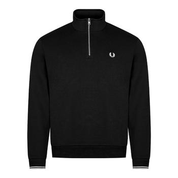 Fred Perry | Fred Perry Half Zip Sweatshirt - Black商品图片,