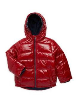商品Tommy Hilfiger | Little Boy's Hooded Puffer Jacket,商家Saks OFF 5TH,价格¥370图片