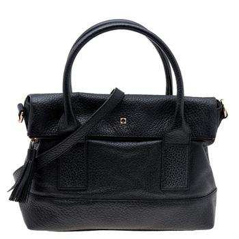 kate spade bag男包, [二手商品] Kate Spade | Kate Spade Black Leather Top Handle Bag商品图片 4.6折
