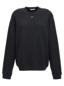 推荐Embroidery Stitch Arrow Sweatshirt Black商品