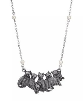 2028 | Acrylic Imitation Pearl Chain Necklace with Multi Cat Necklace,商家Macy's,价格¥196