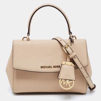 michael kors bedford extra small, [二手商品] Michael Kors | Michael Kors Beige Saffiano Leather Ava Extra Small Top Handle Bag商品图片 7.7折