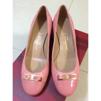 菲拉格慕鞋高跟鞋, Salvatore Ferragamo | SALVATORE FERRAGAMO 女士粉色蝴蝶结皮革高跟鞋 0592054商品图片 独家减免邮费