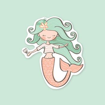 商品Mermaid Vinyl Sticker图片