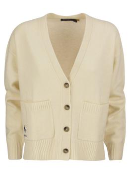 商品Ralph Lauren | Polo Ralph Lauren V-Neck Knitted Cardigan,商家Cettire,价格¥1643图片