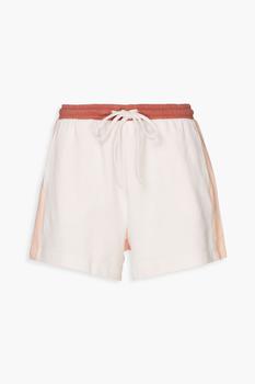 推荐Litore Charlie color-block French cotton-terry shorts商品