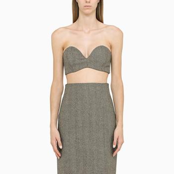 Max Mara | Grey wool corset商品图片,