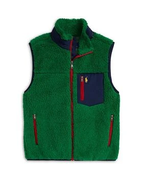 Ralph Lauren | Boys' Teddy Fleece Hybrid Vest - Big Kid, Little Kid,商家Bloomingdale's,价格¥593