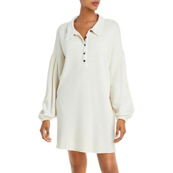 n:philanthropy | n:PHILANTHROPY Womens Ellis Collared Long Sleeves Sweatshirt Dress商品图片,1.4折