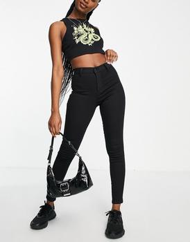 topshop joni, Topshop | Topshop Joni jeans in black商品图片 7折