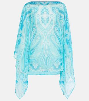 商品ETRO | Paisley silk chiffon top,商家MyTheresa,价格¥3053图片