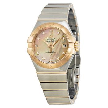 欧米茄星座怎么样, [二手商品] Omega | Pre-owned Omega Constellation Diamond Brown Mother of Pearl Dial Ladies Watch 123.20.27.20.57.001商品图片 3.7折