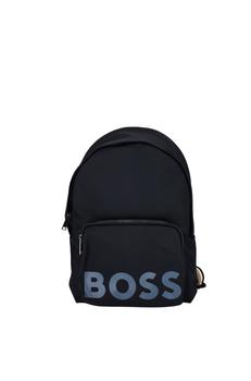 Hugo Boss | Recycled material backpack with exclusive striped belt boos catch backpack - 50470985 dark blue商品图片,7.9折, 满$175享9折, 满折