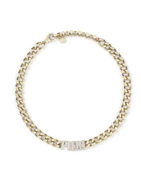 Philipp Plein | Lettering Crystal Cuban Links Bracelet,商家Maison Beyond,价格¥2367