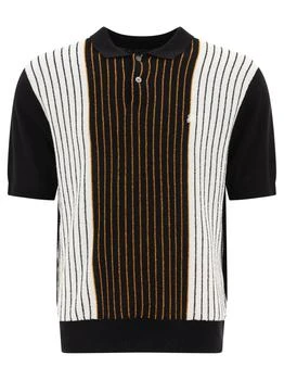 STUSSY | Stüssy Textured Striped Short-Sleeved Polo Shirt 5.9折, 独家减免邮费