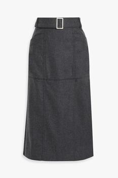 IRIS & INK, IRIS & INK | Beatrice recycled wool-flannel midi skirt商品图片 