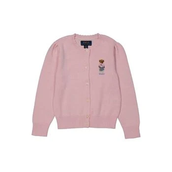 Ralph Lauren | Polo Ralph Lauren Kids Pink Polo Bear Knit Cardigan, Size 3/3T,商家Jomashop,价格¥506