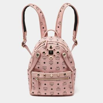 推荐MCM Pink/Black Visetos Coated Canvas and Leather Dual Stark Backpack商品