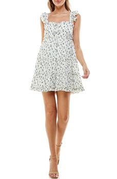 ROW A, ROW A | Floral Ruffle Tiered Minidress商品图片 