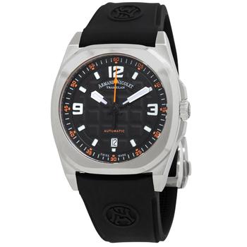 Armand Nicolet | Armand Nicolet JH9 Automatic Black Dial Mens Watch A660HAA-NO-GG4710N商品图片,2折, 独家减免邮费