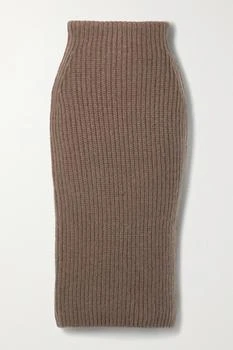 Fendi | 罗纹针织中长半身裙  - IT36,商家NET-A-PORTER,价格¥5229