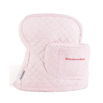 KitchenAid | Fitted Tilt-Head Ticking Stripe Stand Mixer Cover with Storage Pocket Quilted, 14.37" x 18" x 10",商家Macy's,价格¥367