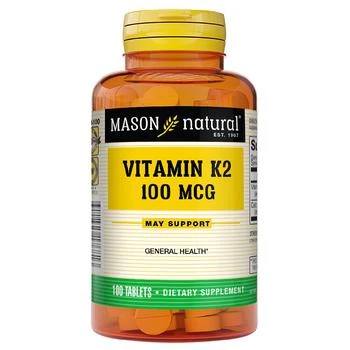 Mason Natural | Vitamin K2 Menaquinone,商家Walgreens,价格¥66