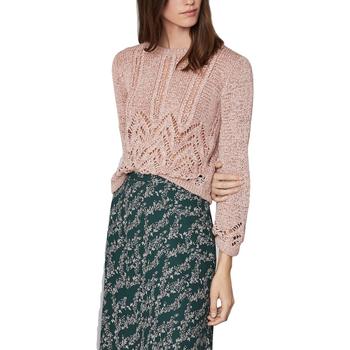 商品BCBG Max Azria Women's Mixed Stitch Long Sleeve Pullover Sweater图片