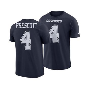 NIKE | Men's Dak Prescott Dallas Cowboys Pride Name and Number Wordmark T-Shirt商品图片,独家减免邮费
