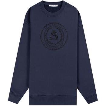 Acne Studios | Acne Studios 'Forban Embroided' Chest Logo Sweatshirt Navy商品图片,5折