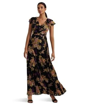 Ralph Lauren | Floral Belted Crinkle Georgette Gown 6.3折