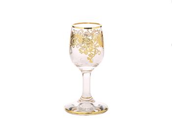 商品Set of 6 Liqueur Glasses- 24k Rich Gold Design图片