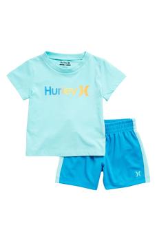 Hurley | Kids' O N O Gradient N' Mesh T-Shirt & Shorts Set商品图片,4.6折