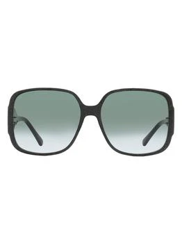 Jimmy Choo Women's Square Sunglasses Tara/S DXF9O Black/Silver/Glitter 59mm,价格$99.75