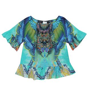 Camilla是什么牌子, Camilla | Printed cotton and silk dress商品图片 6折