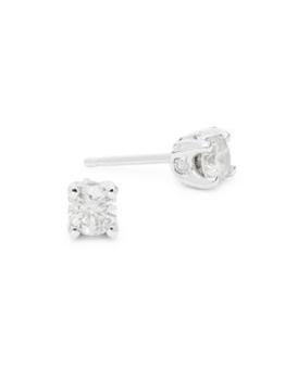 推荐14K White Gold & 0.5 TCW Diamond Stud Earrings商品