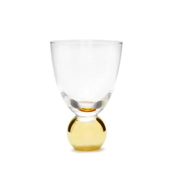 Classic Touch Decor | Set of 6 Small Wine Glasses on Gold Ball Pedestal,商家Premium Outlets,价格¥879