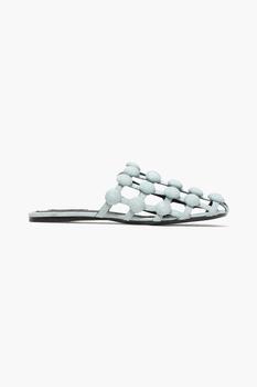 Alexander Wang | Amelia studded caged denim slippers商品图片,6折