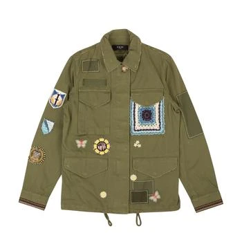 AMIRI | Green Cotton M65 Military Trench Jacket,商家Premium Outlets,价格¥1379