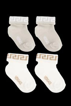 Versace | Versace Kids Logo Intarsia Two Pack Of Socks,商家Cettire,价格¥575