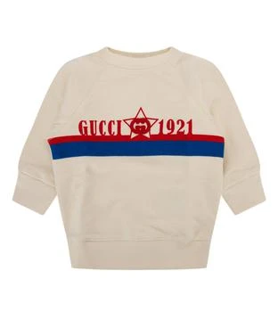 推荐Gucci Kids Logo Printed Crewneck Sweatshirt商品