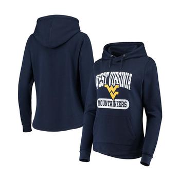 秋装Crossover Culture, Colosseum | Women's Navy West Virginia Mountaineers Core Crossover Pillbox Pullover Hoodie商品图片 