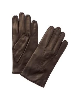 Portolano | Portolano Men's Whipstitch Side Vent Teak Leather Gloves,商家Premium Outlets,价格¥407