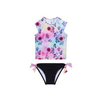 商品Deux par Deux | Girl Printed Two Piece Rashguard Multicolor Flowers - Toddler|Child,商家Macy's,价格¥330图片