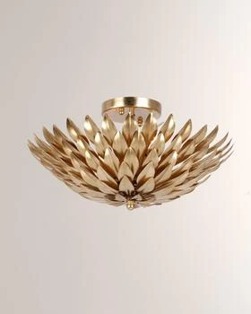 Crystorama | Broche 4-Light Golden Ceiling Fixture,商家Neiman Marcus,价格¥3720