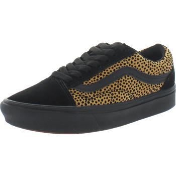 推荐Vans Comfy Cush Old Skool Women's Cheetah Print Mixed Media Low Top Sneakers商品