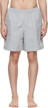 STUSSY | Gray Stock Swim Shorts,商家Ssense US,价格¥548