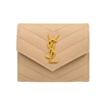Yves Saint Laurent | YSL 杏色女士卡夹 692061-BOW01-2721 包邮包税