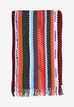 Missoni | Chevron Fringed Wool Scarf商品图片,